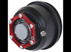 VALCRUM THREADED ALUMINUM OIL BATH OR GREASE CAP FOR 9K TO 16K AXLES - BLACK