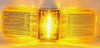 4" X 1.25"X1.15" RECTANGLE AMBER MARKER LIGHT, 2 PIN, 1 DIODE LED