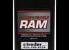 RAM SQUARE DIRECT WELD ON JACK, SPRING RETURN DROP LEG, 26-1/2" LIFT 12K LIFT , 20K SUPPORT