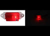 MINI-LITE CLEARANCE OR SIDE MARKER LIGHT, RECTANGLE 3-5/16" X 1" , INCANDESCENT, RED LENS, 1 BULB
