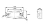 LED MINI CLEARANCE OR MARKER LIGHT, 2-1/2" X 1-1/16" RECTANGLE, RED LENS , 2 DIODE