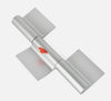 ALUMINUM WELD ON RAMP DOOR HINGE, 9"X3"X1/2" PIN , WITH ZERK