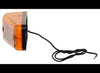 AMBER TEARDROP MARKER LIGHT W/REFLECTOR, 5-3/8"X1-13/16" , INCANDESCENT 1 BULB