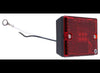 2-7/8"X2-1/8" SQUARE LED CLEARANCE OR SIDE MARKER LIGHT, RED, 6 DIODE