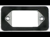 MOUNTING BRACKET FOR 2-1/2" TRAILER LIGHTS, CHROME, OPEN BACK, SURFACE MOUNT, WITH GASKET