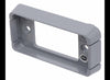 MOUNTING BRACKET FOR 2-1/2" TRAILER LIGHTS, GRAY, OPEN BACK, SURFACE MOUNT, WITH GASKET