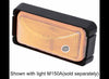 MOUNTING BRACKET FOR 2-1/2" TRAILER LIGHTS, BLACK, OPEN BACK, SURFACE MOUNT, WITH GASKET