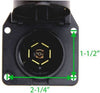 12-705 REPLACEMENT 7-WAY RV TRAILER CONNECTOR SOCKET - VEHICLE END, 12V , 30A