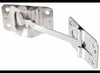 FLAT T-STYLE HOOK AND KEEPER, STRAIGHT DOOR HOLDER, STAINLESS STEEL T-STYLE, 4"