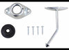 ANGLED PLUNGER W/SOCKET DOOR HOLDER, 4-3/4" PLUNGER KEEPER, ZINC PLATED