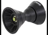 BOW ROLLER ASSEMBLY W/BELLS FOR 4" WIDE BRACKET - 1/2" SHAFT, BLACK