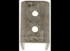 FRONT HANGER FOR 2" WIDE SLIPPER SPRINGS, 3-9/16"T - 9/16" BOLT HOLE