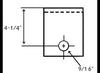 FRONT CENTER REAR HANGER FOR 1-3/4" DOUBLE EYE SPRINGS, 9/16" HOLE , 5-7/16"T X 9/16" BOLT HOLE