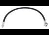 HYDRAULIC BRAKE LINE / RUBBER FLEX HOSE 1/4" ID X 7/16" OD , 7/16"-20 M/F FITTING, 19-1/2" LONG