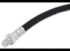 HYDRAULIC BRAKE LINE / RUBBER FLEX HOSE 1/4" ID X 7/16" OD , 7/16"-20 M/F FITTING, 19-1/2" LONG
