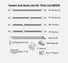 TANDEM AXLE HYDRAULIC BRAKE LINE / HOSE KIT FOR HYDRAULIC BRAKE ACTUATORS - TDE 80328