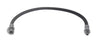 HYDRAULIC BRAKE LINE / RUBBER FLEX HOSE 11/32" ID X 3/8" OD , 3/8"-24 M/F FITTING, 18-1/2" LONG