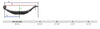 6 LEAF SLIPPER SPRING, SPRING EYE 9/16" , 29-1/2" L X 2" W , FOR 8K AXLE