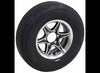 LEGEND 225/75R15 SPARE TIRE ON GLOSS BLACK ALUMINUM WHEEL, 6 LUG 6X5.5 , LRE