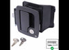 BAUER PRODUCTS TRAVEL TRAILER ENTERANCE LOCK DOOR HANDLE PULL - MATTE BLACK - WITH KEYS