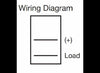 SINGLE ROCKER SWITCH, ON / OFF - SPST - WHITE , LIGHT SWITCH