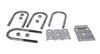 U-BOLT KIT FOR 5.2K - 7K, 3" ROUND AXLE , WITH U-BOLTS, TIE PLATES AND NUT, FOR 1 AXLE, 7-1/4" L