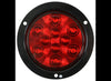 4-1/2" ROUND RED LED, STOP, TURN, TAIL LIGHT, FLANGE MOUNT 5-1/2", 10 DIODE, RED LENS