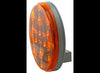 4" ROUND AMBER LED, MARKER LIGHT, 4-5/16" OVERALL DIAMETER, 10 DIODE, AMBER LENS