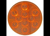 4" ROUND AMBER LED, MARKER LIGHT, 4-5/16" OVERALL DIAMETER, 10 DIODE, AMBER LENS