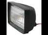 UTILITY WORK LIGHT, INCANDESCENT, RECTANGLE 6-5/8" X 4-5/16", CLEAR LENS 12V HALOGEN
