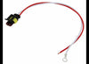 2 WIRE TAIL LIGHT PLUG, SUPER SEAL AMP PLUG, 10" LONG, WEATHERTIGHT PLUG, PIGTAIL