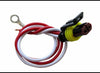 2 WIRE TAIL LIGHT PLUG, SUPER SEAL AMP PLUG, 10" LONG, WEATHERTIGHT PLUG, PIGTAIL