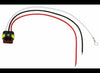 3 WIRE TAIL LIGHT PLUG, SUPER SEAL AMP PLUG, 10" LONG, WEATHERTIGHT PLUG, PIGTAIL