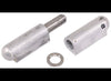 WELD ON HINGE, 3-15/16" X 3/8" PIN DIAMETER, STAINLESS STEEL BUSHING, ALUMINUM HINGE