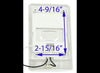 OPTRONICS 12V RV STYLE DOME LIGHT - SINGLE - 6-3/4" LONG X 4-1/4" WIDE - WHITE