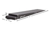 RACE RAMP - 5" H TRAILER RAMP, 4.3 DEGREE APPROACH ANGLE, NOTCH RAMP, 67"x14"x5"-2"