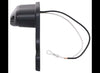 LED TRAILER LICENSE PLATE LIGHT WITH BRACKET - 1 DIODE, BLACK ABS, CLEAR LENS, 8-5/8"X3-1/4"