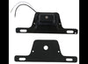 LED TRAILER LICENSE PLATE LIGHT WITH BRACKET - 5 DIODE, BLACK, STEEL, CLEAR LENS, 8-5/8"X3-1/4"