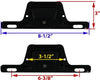 LED TRAILER LICENSE PLATE LIGHT WITH BRACKET - 5 DIODE, BLACK, STEEL, CLEAR LENS, 8-5/8"X3-1/4"