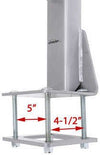 DEMCO VERTICAL SPARE TIRE CARRIER, TONGUE MOUNT, UP TO 4" TONGUE, BOLT ON, SPARE TIRE MOUNT