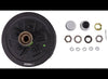 10" BRAKE DRUM / HUB LOADED COMPLETE ASSEMBLY, 5 LUG 5 ON 4.5, 5X4.5, 1/2" STUD, 3.5K 10" X 2-1/4"