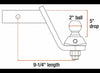 CURT ROCKERBALL ANTI-RATTLE 2" BALL MOUNT KIT, 5" DROP, 4" RISE, 9-1/4" LENGTH, 7.5K CAPACITY