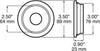 PETERSON PCV GROMMET FOR 2.5" ROUND CLEARANCE AND SIDE MARKER LIGHTS - FLUSH MOUNT, BLACK