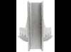 A-FRAME BOLT ON ADJUSTABLE TRAILER COUPLER, C-CHANNEL, 6 HOLE, SILVER, VERTICAL C CHANNEL - 14K CAP
