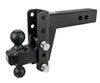 BULLETPROOF HITCHES 2-BALL MOUNT FOR 2-1/2" HITCH, 4" DROP, 4" RISE - 36K