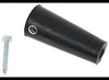 UNIVERSAL RV DOOR BUMPER, BLACK, 2-1/4"T X 1"W AT BASE