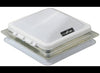 VENTLINE VENTADOME TRAILER ROOF VENT W/12V FAN, MANUAL LIFT, 14-1/4" X 14-1/4", WHITE