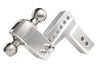 BULLETPROOF HITCHES 2-BALL MOUNT FOR 2.5" HITCH, 2" & 2-5/16" BALL SS, 4" DROP 4" RISE, ALUMINUM 14K