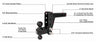 BULLETPROOF HITCHES 2-BALL MOUNT FOR 2" HITCH, 4" DROP, 4" RISE, BLACK - 14K