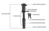 BULLETPROOF HITCHES 5/8" BLACK OPS LOCKING PIN FOR 2", 2.5" & 3" HITCH RECEIVERS, 4" USABLE LENGTH